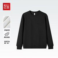  Hodo Men/红豆男装 宽松休闲 男士卫衣 黑色 2XL