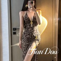  OMOM 性感豹纹 女士泳衣