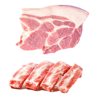 HANXIANG/憨香 无抗生素养殖 猪肉套装 梅花1000g+肋排1000g