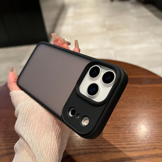  韵宁 磨砂防指纹 iPhone 17手机壳 磨砂橙 【磨砂防指纹，软边硬背板】