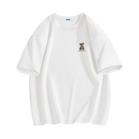 MARK FAIRWHALE/马克华菲 重磅 男士长袖T恤 3XL (180-200斤) m织熊K奶茶杏【重磅长袖】