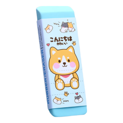 晨光 无屑聚屑干净 橡皮擦 卡通大橡皮 蓝柴犬