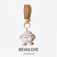  TESLA/特斯拉 毛绒皮质 钥匙扣