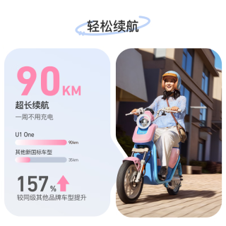 小牛电动 U1 one 电动自行车 48V24Ah锂电