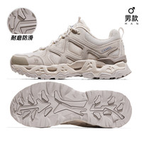  CAMEL/骆驼 防滑耐磨 男士登山鞋 米色，男 38