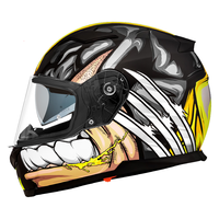  FASEED 双镜片 摩托车头盔 双镜片 蓝牙 灰金刚狼