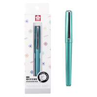  SAKURA/樱花 正姿 钢笔 墨囊 三角握杆 蓝绿色