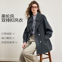 卡贝奈尔 学院风中长款女款风衣外套女式风衣高级感洋气春秋装