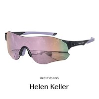 移动端：海伦凯勒 户外运动太阳镜男高弹防滑抗冲击墨镜HK611