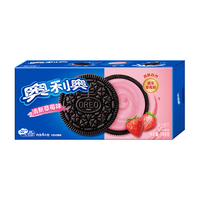 OREO/奥利奥 清新草莓味 夹心饼干 清新草莓味 194g*1盒