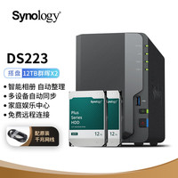  Synology/群晖 NAS主机套装+12TB群晖HAT3310硬盘