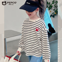 PEPCO/小猪班纳 爱心绣花 女童卫衣
