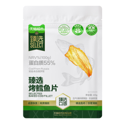 喵满分 高蛋白低脂 烤鳕鱼片40g