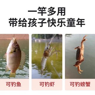  胜比得宝 超短节溪流竿 儿童鱼竿