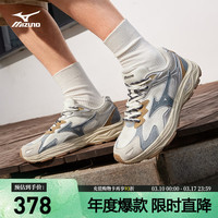 美津浓 男女运动休闲鞋缓震透气网面拼接跑步RACER S 01/丹宁 41