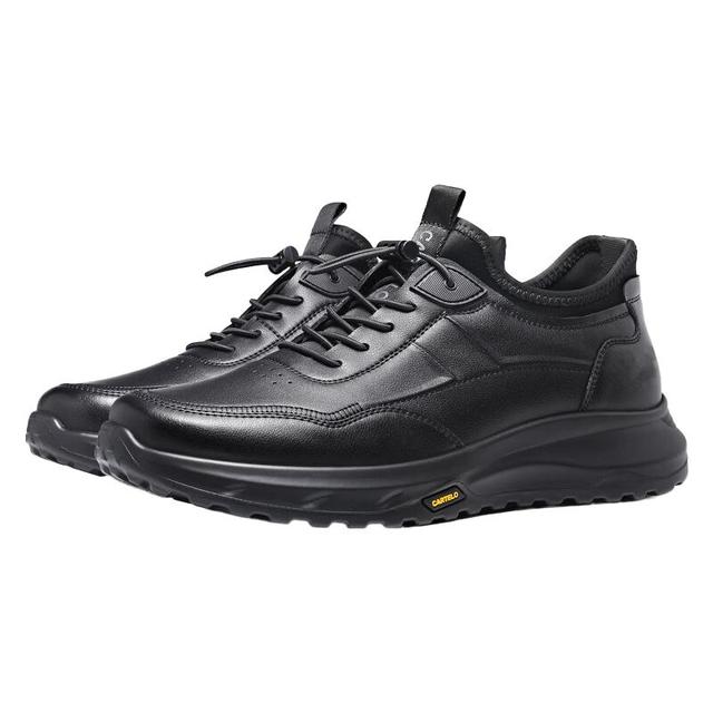 卡帝乐鳄鱼 时尚潮流 男士休闲皮鞋 5215黑色 41