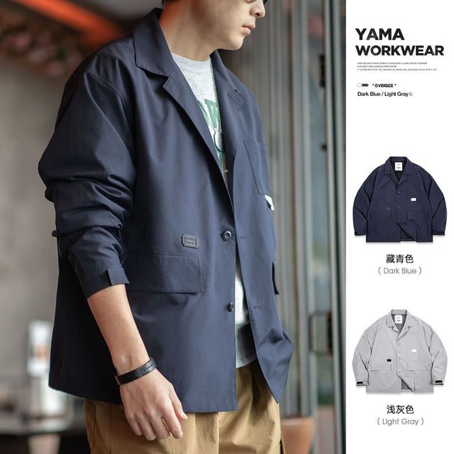 马登 多口袋 男士西装夹克