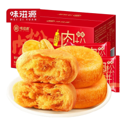 味滋源 休闲零食肉松饼/肉松蛋糕 面包糕点蛋糕 懒人早餐点心 肉松饼 500g /盒 1盒