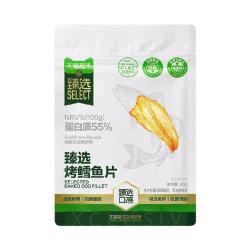 喵满分 高蛋白低脂 烤鳕鱼片40g/袋