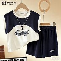 小猪班纳 清仓！儿童夏季爆款运动套装 短袖+短裤2件套