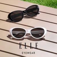ELLE 猫眼墨镜 UV400 显脸小绝了