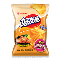 好丽友 好友趣 薯片 超值嗨享装 加勒比烤翅味 125g（4种口味选择）