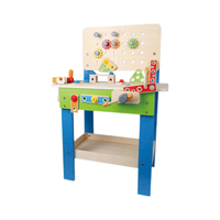 Hape 益智 儿童螺母拆装玩具 木质仿真工具 维修工具箱 拼装工具 仿真操作工作台