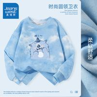  真维斯童装 JEANSWEST JNR 时尚扎染 儿童卫衣 【扎染卫衣】蓝/你好怪兽 120