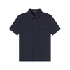 京东京造 polo衫凉感男士短袖纯色上衣春夏商务休闲 藏青色 XL