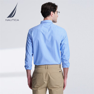  NAUTICA/诺帝卡 全棉 男士长袖衬衫 浅蓝4MY（WE3102） XL
