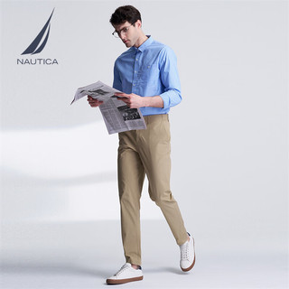  NAUTICA/诺帝卡 全棉 男士长袖衬衫 浅蓝4MY（WE3102） XL