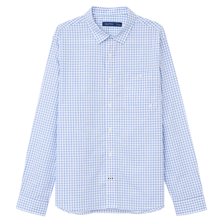  NAUTICA/诺帝卡 全棉休闲亲肤舒适 男士长袖衬衫 4MY浅蓝（WE3101） L