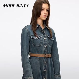  MISS SIXTY 收腰 女士牛仔连衣裙 腰带
