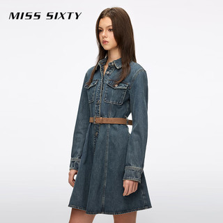  MISS SIXTY 收腰 女士牛仔连衣裙 腰带