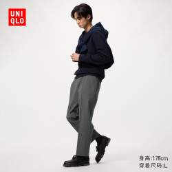 优衣库 弹力 男士商务通勤西裤 06 铅灰色 XL
