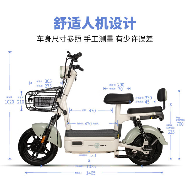 驰小虎 吉祥虎 电动自行车 48V12Ah 铅酸电池