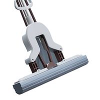 移动端、京东百亿补贴：百家好世 胶棉拖把 28cm 免手对折挤水 1保湿头