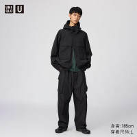 优衣库 【宽腿工装】机能长裤 482883