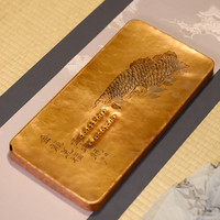 HAOMINGTIAN 纯紫铜手工錾刻茶盘 高端精致壶承干泡台 储水式 紫砂壶垫托