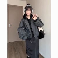 YUZHAOLIN/俞兆林 复古宽松 女士棒球服