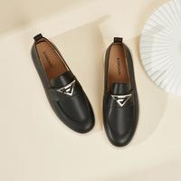 康奈 春款软面小皮鞋平底百搭套脚妈妈鞋女单鞋女鞋