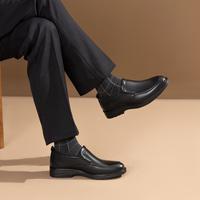 奥康 男士商务休闲皮鞋一脚蹬真皮皮鞋中年爸爸鞋软底舒适男鞋