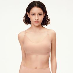 乎兮 夏季轻薄无痕聚拢防下垂可拆卸细带无钢圈内衣