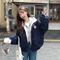百亿补贴：芯羊 加绒加厚学院风棉服女秋冬装2025新款韩版宽松显瘦夹克棉衣外套