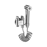 九牧 黄铜角阀4分阀芯紧密防滴漏双控双出冲洗喷枪角阀74095-706/1B-1