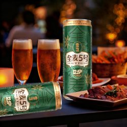 雪花 全麦5号纤体听全麦芽啤酒24罐