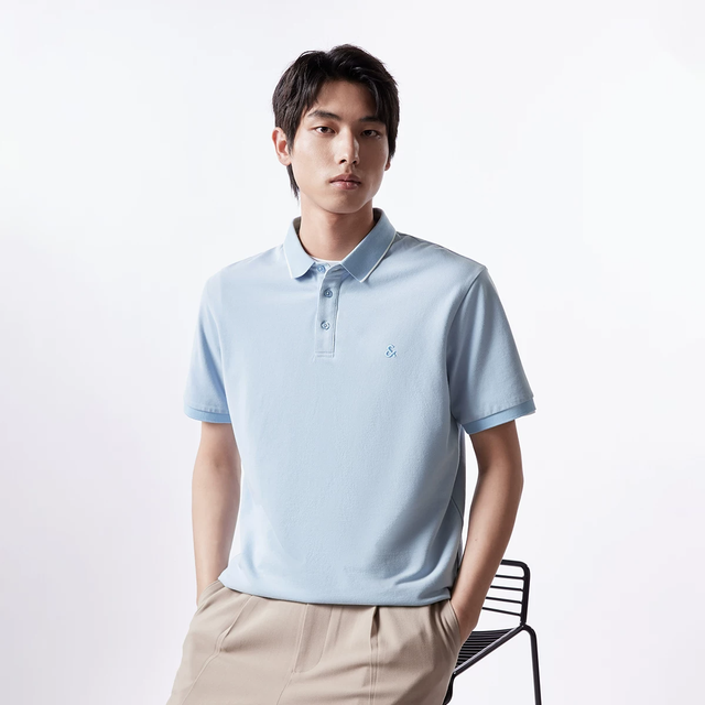 杰克琼斯 男士新款翻领经典POLO衫