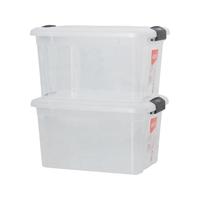 Citylong 禧天龙 X-6285 维纳 收纳箱 24L*2个 透明