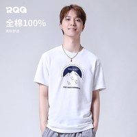 R.Q.G 纯棉 男士短袖t恤