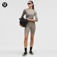 lululemon 丨Wunder Train 女士运动高腰紧身短裤 暖褐灰 M /8